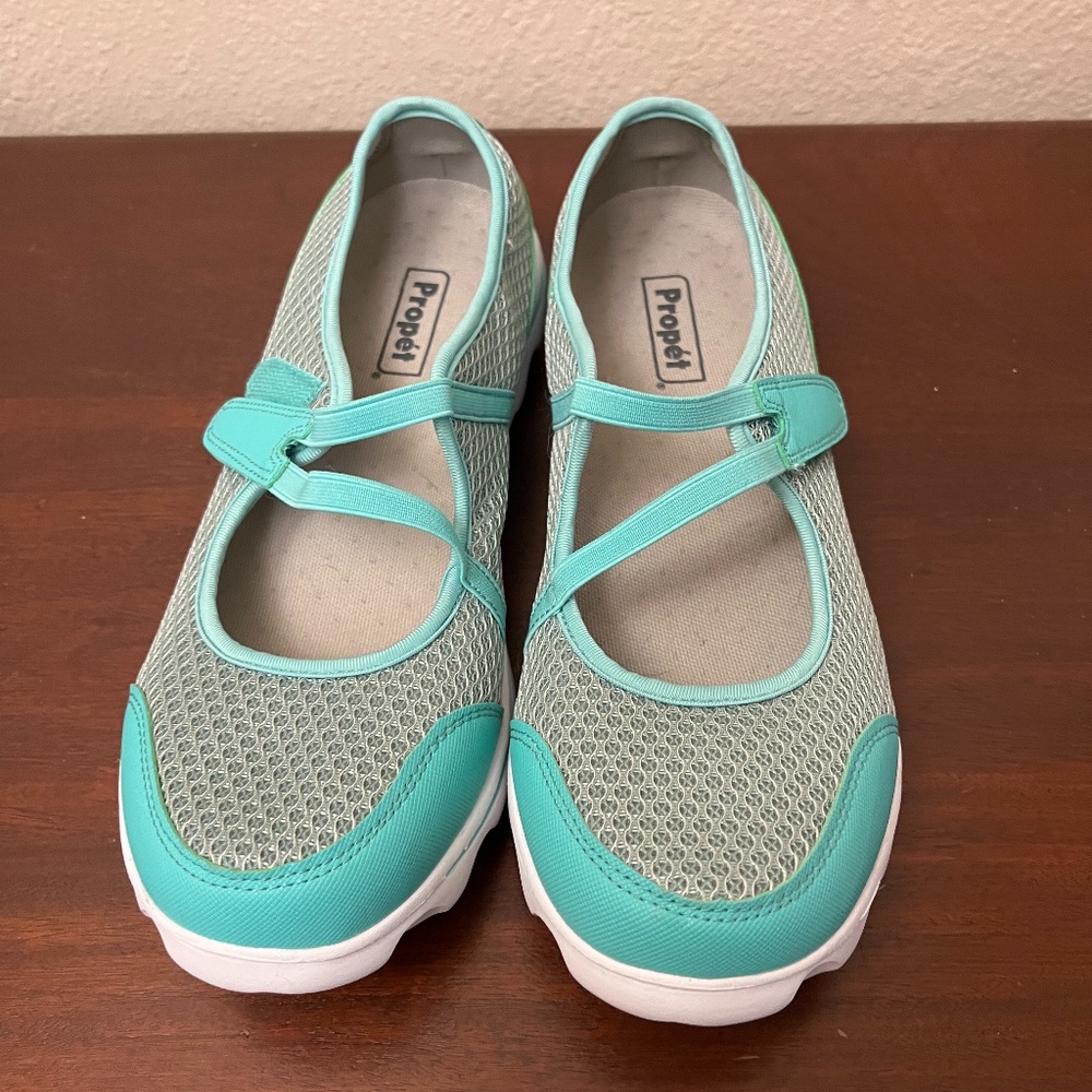 Propet Womens TravelActiv Mary Jo Sneaker Turquoise Sz 11 XX WAT023M